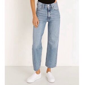 Levi’s Wellthread Ribcage Straight Ankle Jeans Women’s 26x26 High Rise Denim